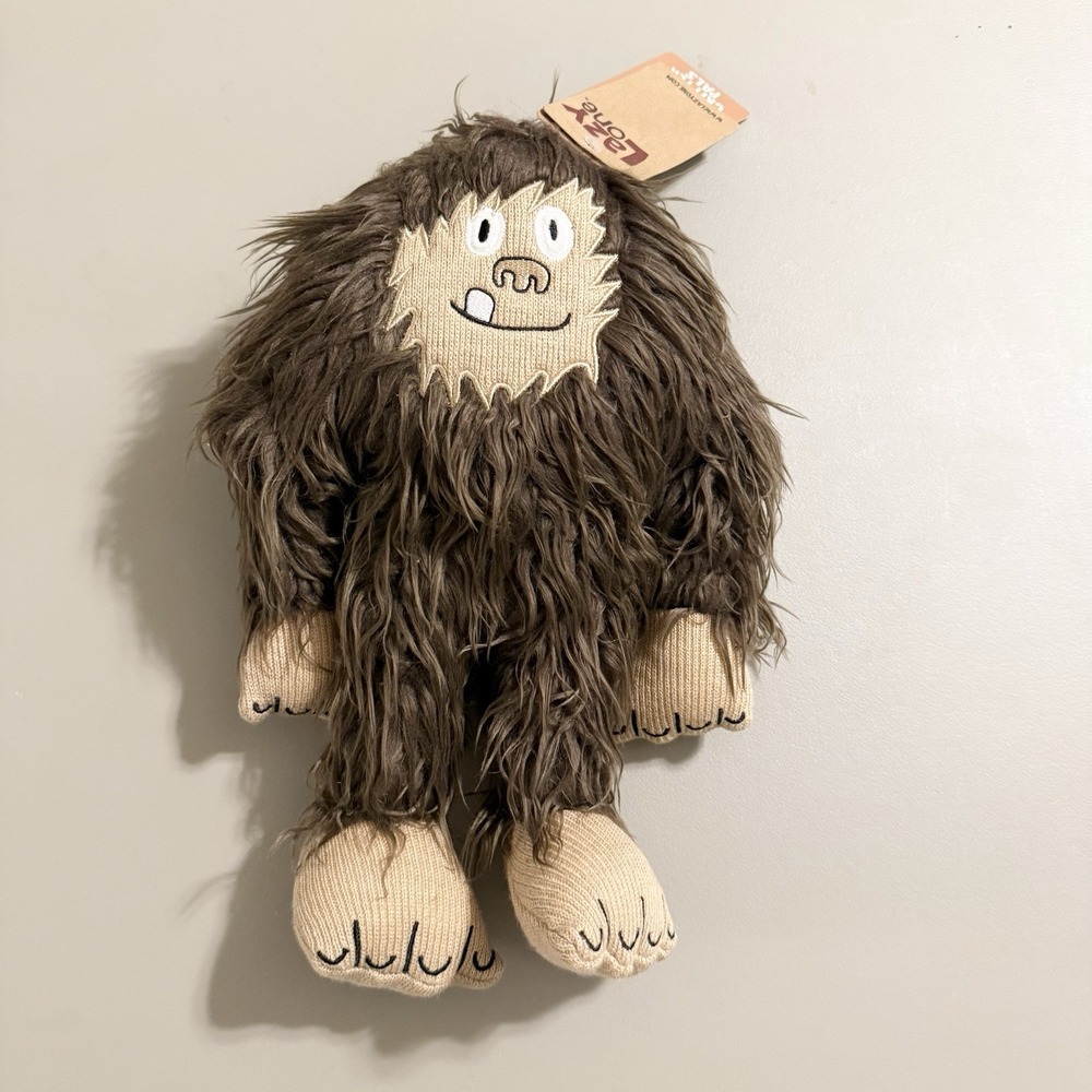 Lazy One Critter Pal Bigfoot Brown Plush Stuffed Animal Toy Sasquatch‎